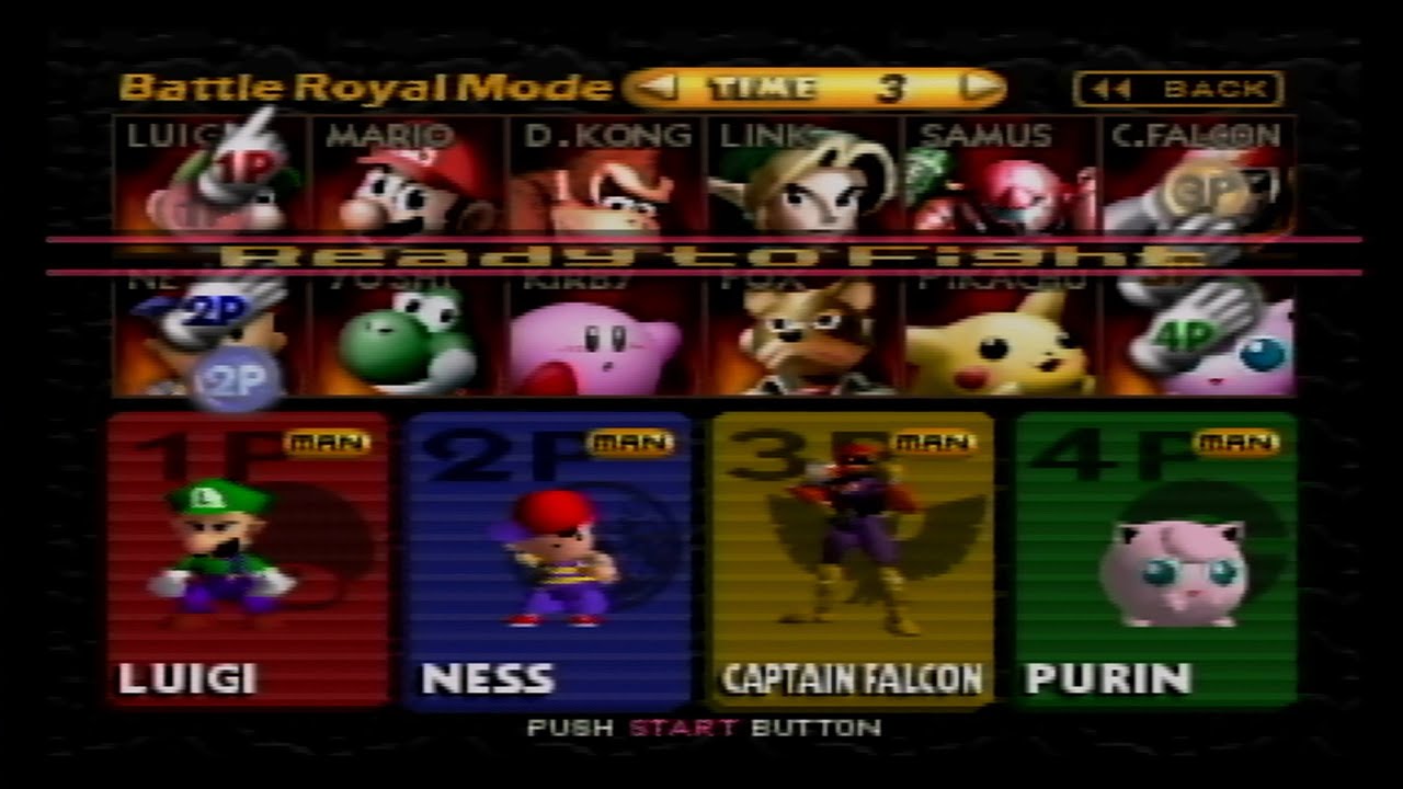 スマブラ64の隠しキャラの解放の仕方