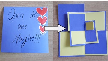 How to make Maze card Tutorial. Paper card making for Explosion box/Scrapbook...