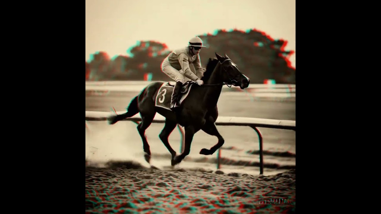 3D ANAGLYPH *RACE HORSE LOOP* 