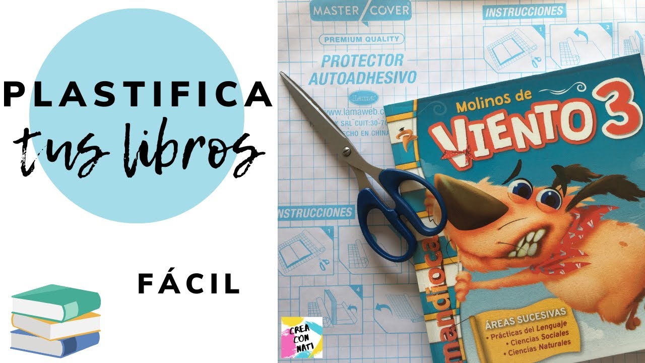Cómo FORRAR LIBROS con PAPEL CONTAC 📚 - PLASTIFICA FÁCIL Y RÁPIDO sin