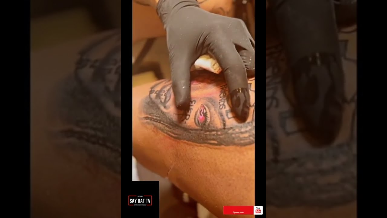 Ray J gets insanely large tattoo of Brandy on his.. 