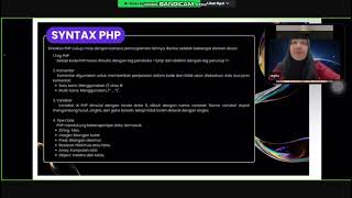 Pemrograman Web “Struktur dan Syntax dasar PHP”