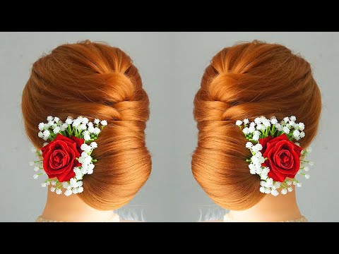 Latest French Bun Hairstyle Ladies Step By Step - Quick And Easy Hairstyle