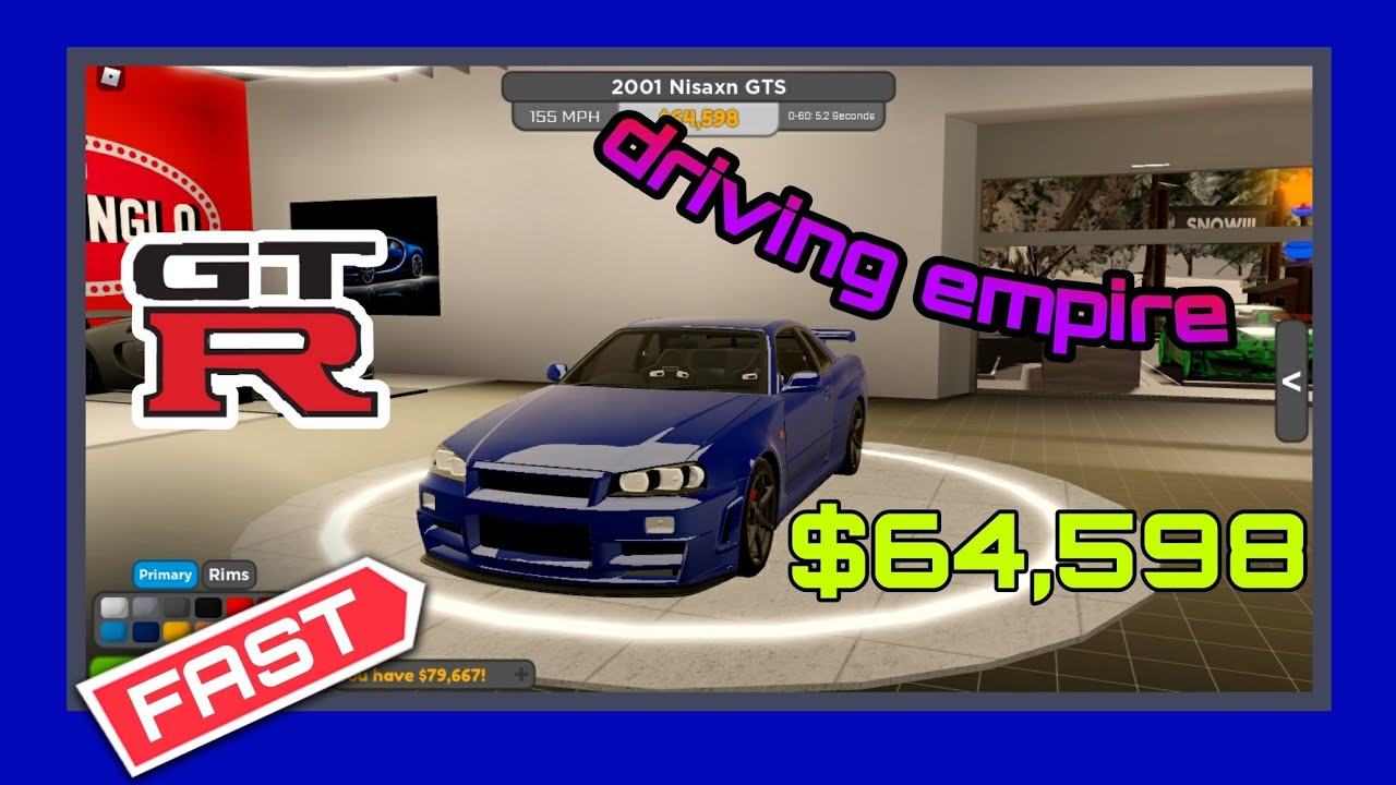 NISSAN R34 GTR Roblox Driving Empire YouTube