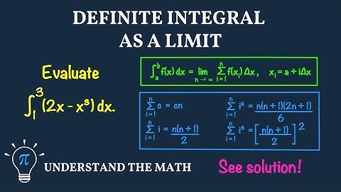 Evaluating Definite Integrals Using the Limit Definition | Step-by-Step Example in Calculus 1