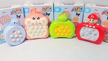 ASMR Playing Pop it Electronic Fast Push Game Fidget Toy | Stage Mode | Level Mode