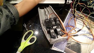 Robot arm/hand triggered by glove