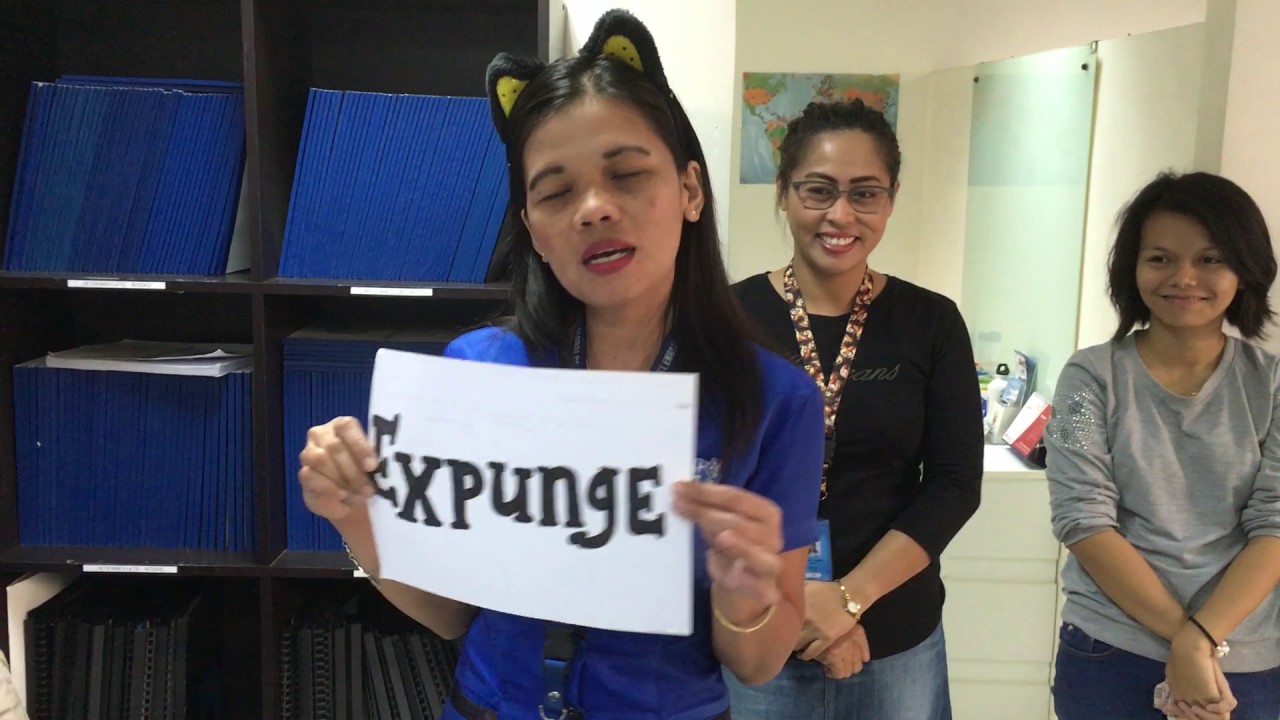 word of the day [ expunge ] - YouTube