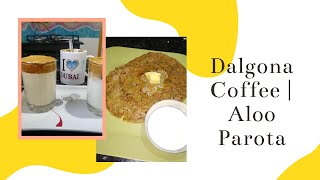Delicious Dalgona coffee | Aloo Parota Recipe in Kannada | Abhi Lifestyle vlogs | Mother's Special