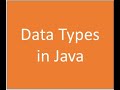 #3 Data Types in Java