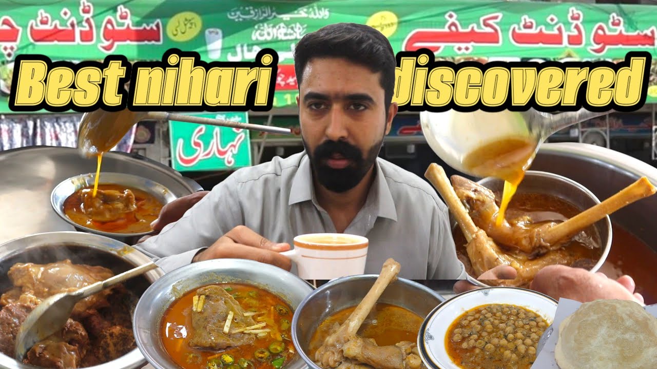 Nashta at Student cafe sir syed chowk Rawalpindi | Beef nihari | mutton paye | halwa puri