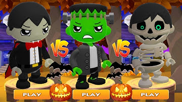 Tag with Ryan - Ryan-Stein vs Skele-Ryan vs Count Ryan Dracula - All Halloween Characters Unlocked