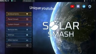 destroying our planet earth in solar smash game /unique youtuber #gamingvideos #uniqueyoutuber screenshot 5