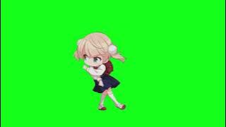 Loli Shigure Ui green screen