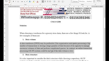 CS614 GDB Solution Fall 2022 By Study Hub Official