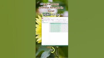 Extract Text without Formula in Excel #excel #dataanlysis #dataextractor #powerqueryeditor