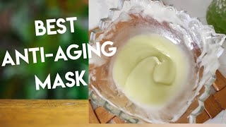Anti-aging face mask, anti-wrinkle secret, tightens sagging skin, get clear skin
