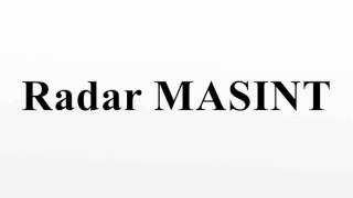 Radar MASINT