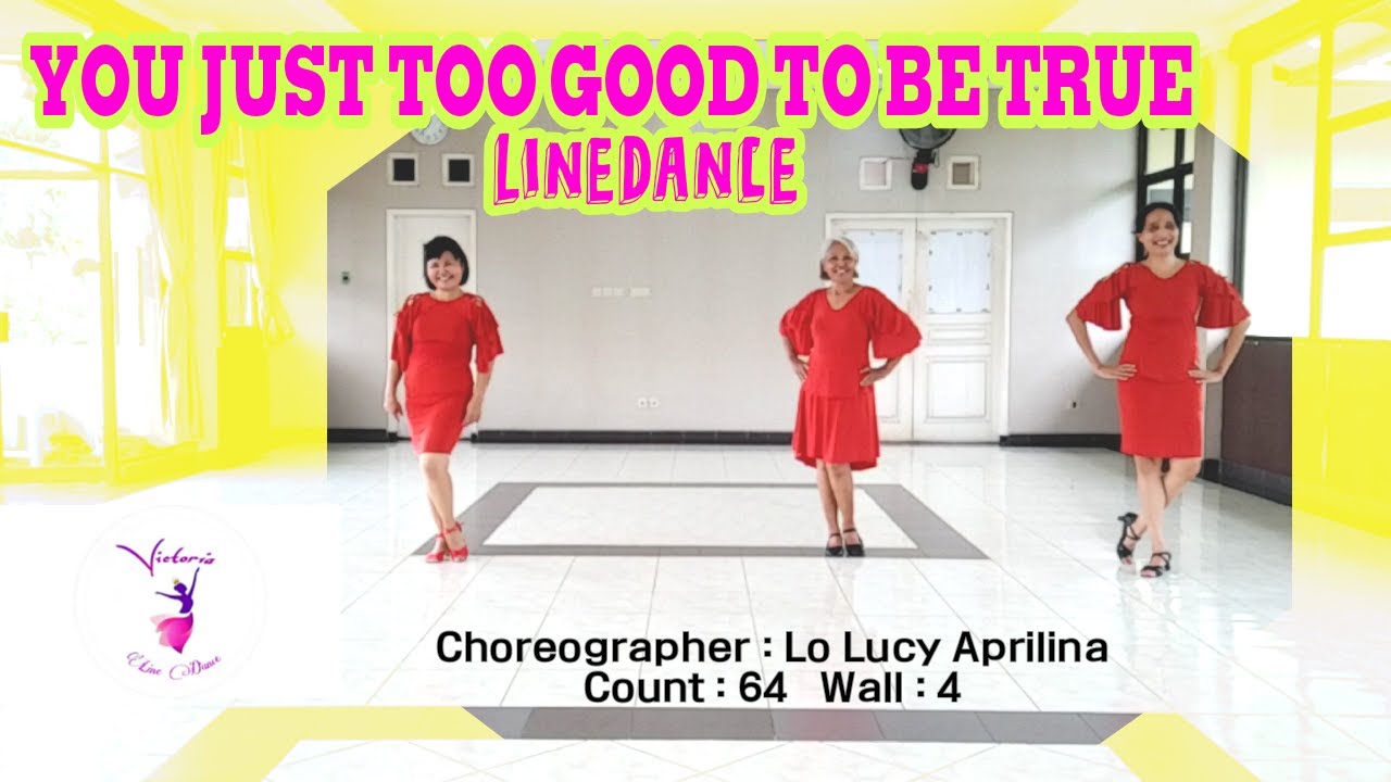 You Just Too Good To Be True - Linedance - YouTube