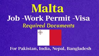 Malta work permit and visa: required documents