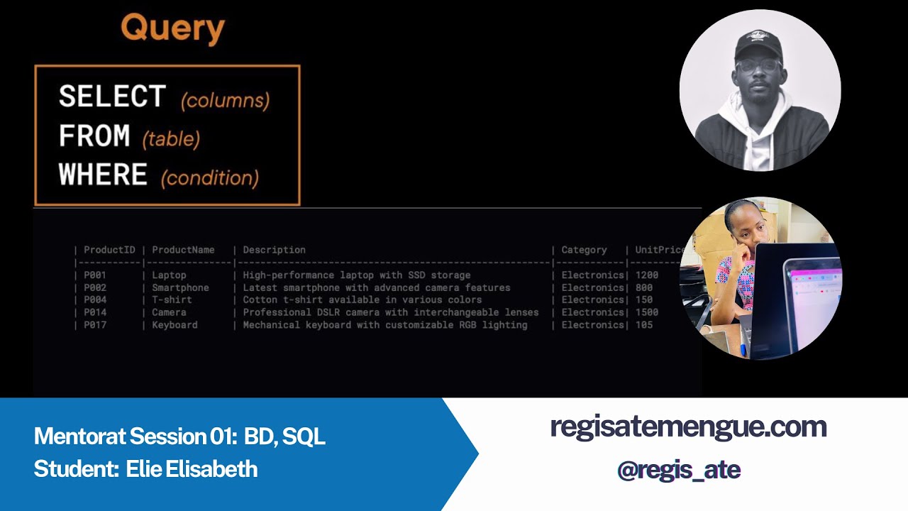 Session de Mentorat SQL Database avec Elie - YouTube