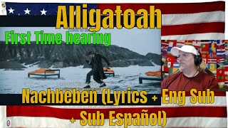 Alligatoah - Nachbeben (Lyrics + Eng Sub + Sub Español) - First Time Reaction