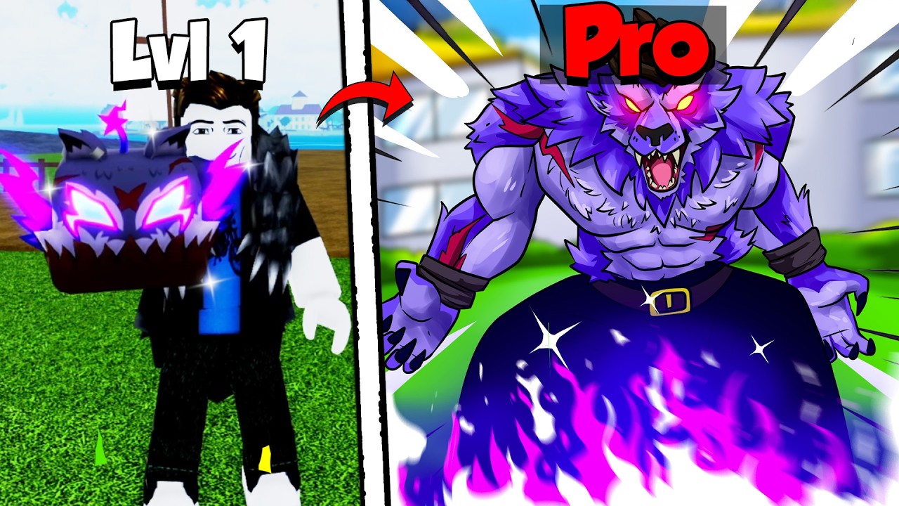Noob to Pro en utilisant le 0.1% Loup-Garou ! (Blox Fruits)