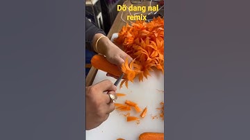 mẹo vặt tỉa hoa từ cà rốt #shorts