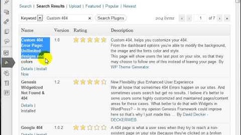 Wordpress Tutorials VIDEO 40 of 80 How to Create A Custom Wordpress 404 Page
