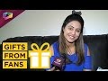 Hina Khan Receives Gifts From Her Fans