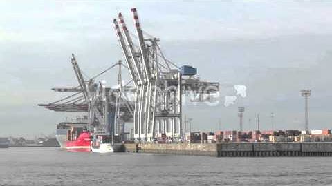 Unloading The Cargo Ship | Stock Footage - Videohive