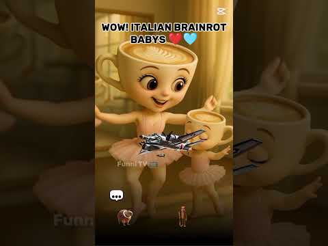 WOW! Italian Brainrot Baby 🩵❤️👶 | #funny #brainrot # #cartoon #music | Milo Games!