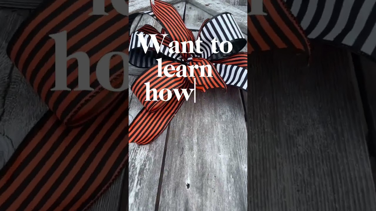 Want to learn how to make a funky bow?
