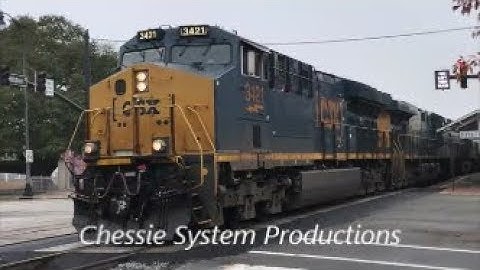 [CSXT] 3421 ET44AH,ES40DC[954]ES44AH Leads Q439-17 SB In Fay NC & 2nd Gen K5LAR24 & Loud Railjonters