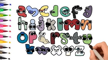 How To Draw Alphabet Lore Step by Step - Drawing Alphabet Lore A-Z But Baby Transform