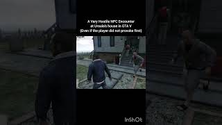 A Very Hostile NPC Encounter #GTAV #GrandTheftAutoV #TrevorPhilips #GamingClip