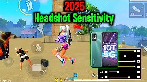 ( Redmi Note 10t ) Free Fire Headshot setting | Best Sensitivity settings | Sensitivity + Button