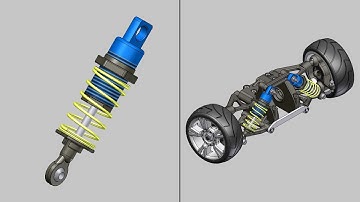 Suspension Assembly || Shock Absorber Front Sub-Assembly || Autodesk Inventor Video Tutorial