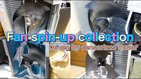 Fan start-ups collection of Japanese air conditioner outdoor unit【Part1】 エアコン室外機ファン始動集♪(センサレスモーター編) - 天天要聞