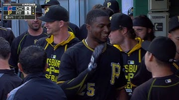 CHC@PIT: Polanco opens scoring with leadoff homer