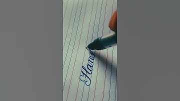Hanshitha | Comment your name | Subscribe my channel .... Calligraphy | Cursive | Handwriting ..