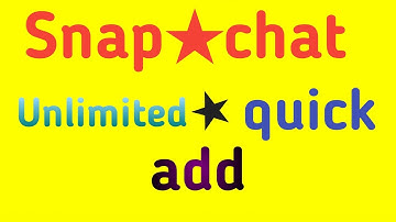 snap★chat unlimited  quick add..Snap★chat id no lock. how to do quick add on today snapchat.