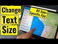 How To Change Text Size On IPad All Or Specific App In 2026