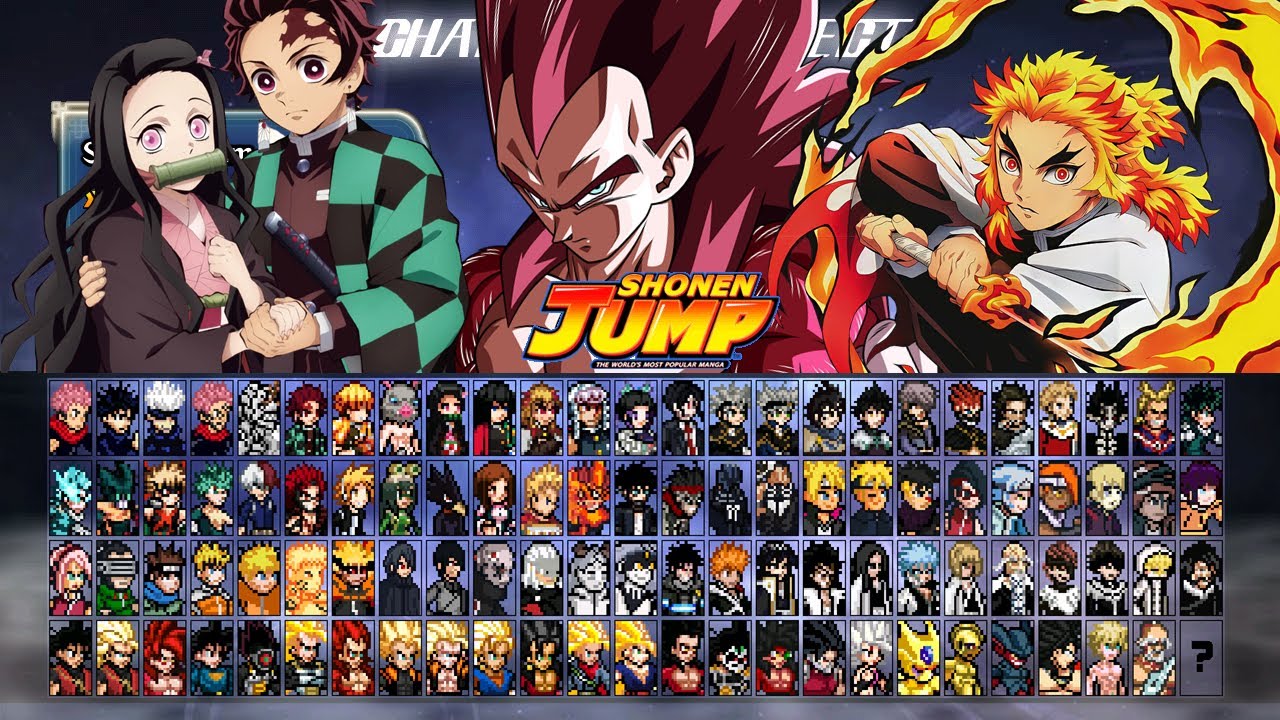 JUMP FORCE MUGEN V9 BY DARK NIGHT PC E ANDROID COM QUASE 1000 CHARS - O  MELHOR MUGEN DE ANIMES! 