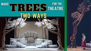 MAKE TREES FOR THEATRE: Two great ways to make trees for the stage. Stunning 'Circle' Leaf Canopy