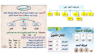 اتعلم التنوين وحروف الجر بكل بساطه مع تمارين محلولة