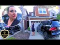 Police Surprise Woman at Home After She Crashes Mercedes Into 3 Cars
