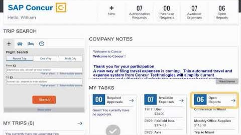 Correcting and Resubmitting an Expense Report in Concur