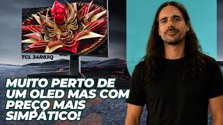 O MONITOR MINI-LED DEFINITIVO? ⚡ Testei o TCL 34R83Q!