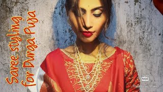 Styling A Saree For Durga Puja